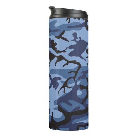 Blue Camouflage, Militär, Armee Thermosbecher (Nach rechts gedreht)