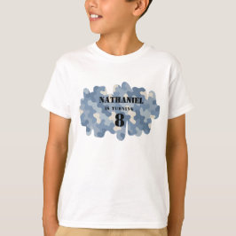 Blue Camouflage Military | Geburtstag der Armee T-Shirt