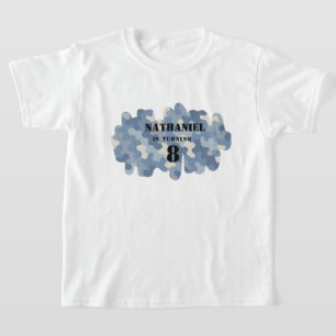 Blue Camouflage Military Geburtstag der Armee T-Shirt