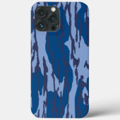 Blue Camouflage Military Pattern Blue Camouflage Case-Mate iPhone Hülle (Rückseite)