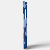 Blue Camouflage Military Pattern Blue Camouflage Case-Mate iPhone Hülle (Rückseite / Links)