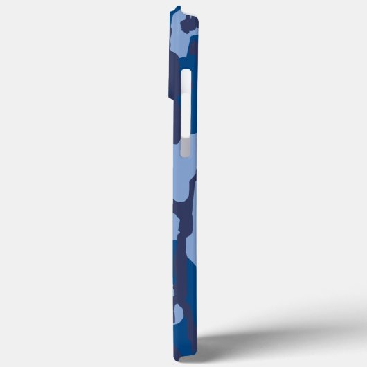 Blue Camouflage Military Pattern Blue Camouflage Case-Mate iPhone Hülle (Rückseite / Links)