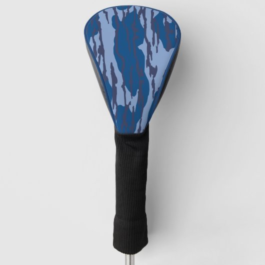 Blue Camouflage Military Pattern Blue Camouflage Golf Headcover (Vorderseite)