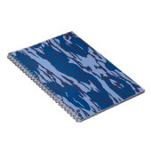 Blue Camouflage Military Pattern Blue Camouflage Notizblock (Rechte Seite)