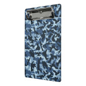 Blue Camouflage Mini Klemmbrett (Gewinkelt2)
