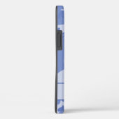 Blue Camouflage Monogram Case-Mate iPhone Hülle (Rückseite / Rechts)