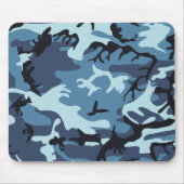Blue Camouflage Mousepad (Vorne)