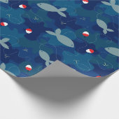 Blue Camouflage Muster Geschenkpapier (Ecke)