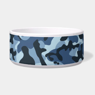 Blue Camouflage Napf