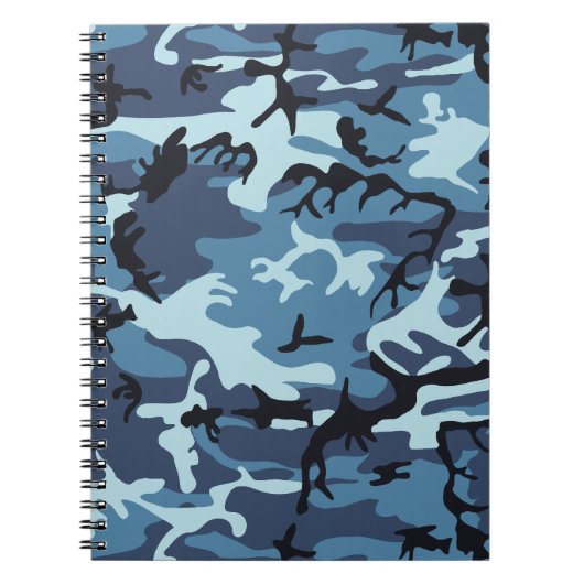 Blue Camouflage Notizblock (Vorderseite)
