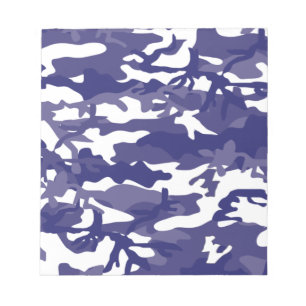 Blue Camouflage Notizblock