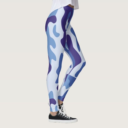 Blue camouflage pattern leggings (Rechts)