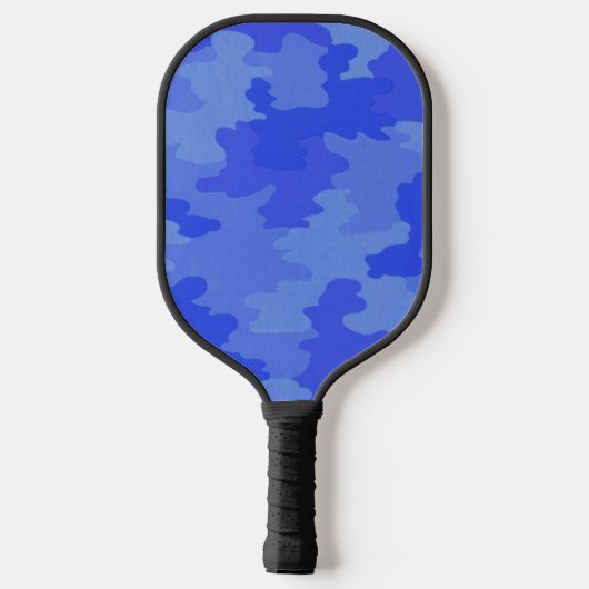 Blue Camouflage Pickleball Schläger (Rückseite)