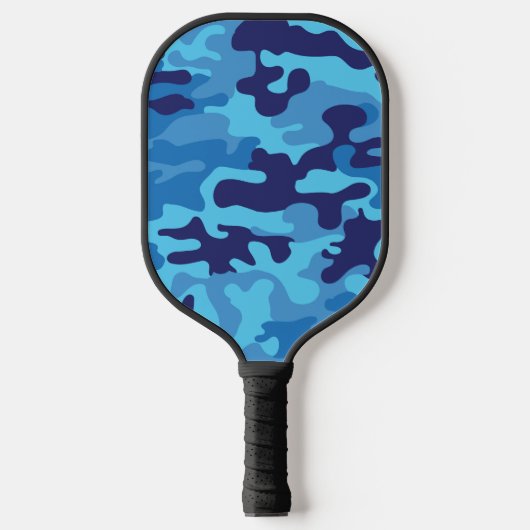 Blue Camouflage Pickleball Schläger (Vorderseite)