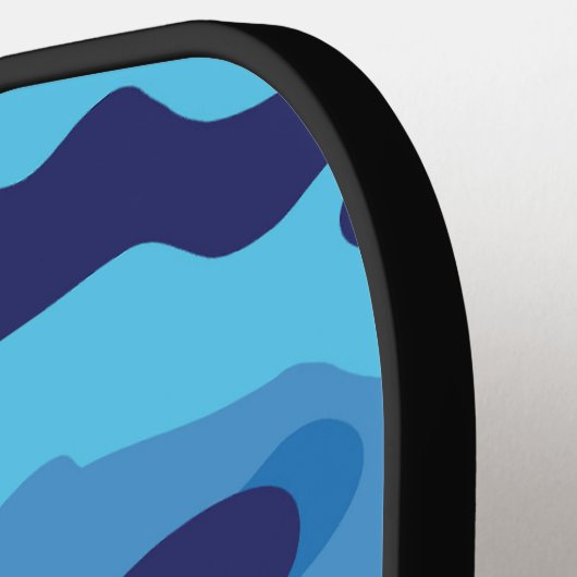 Blue Camouflage Pickleball Schläger (Linke Seite)