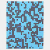 Blue Camouflage Rug Fleecedecke (Vorderseite)