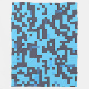 Blue Camouflage Rug Fleecedecke