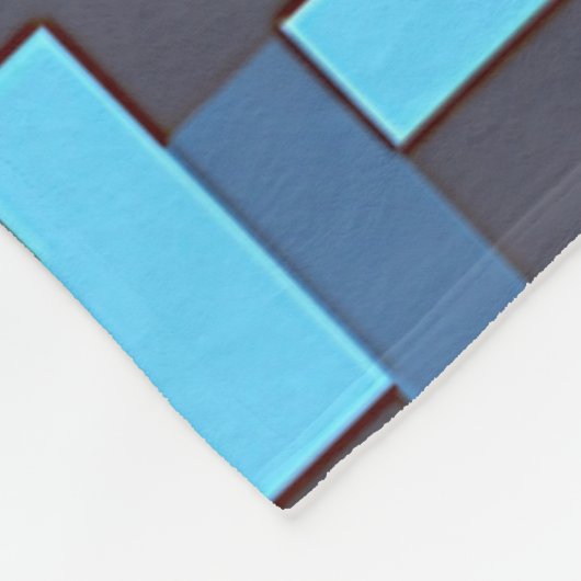 Blue Camouflage Rug Fleecedecke (Ecke)