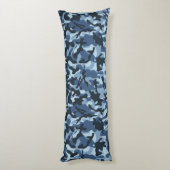 Blue Camouflage Seitenschläferkissen (Rückseite (Vertikal))