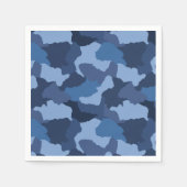 Blue Camouflage Serviette (Vorderseite)