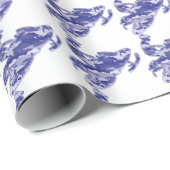 Blue Camouflage Snomobiler Geschenkpapier (Rolleneckpunkt)
