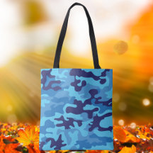 Blue Camouflage Stilvolle Preppy Camouflage Carrya