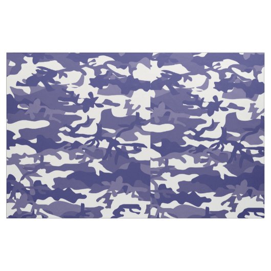 Blue Camouflage Stoff (Fat Quarter (45,7 x 55,9 cm))
