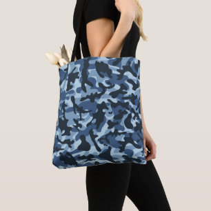 Blue Camouflage Tasche