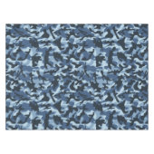 Blue Camouflage Tischdecke (Vorderseite (Horizontal))