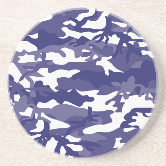 Blue Camouflage Untersetzer (Vorne)