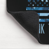 Blue Camouflage US Flag Ehre der gefallenen Dankba Mousepad (Ecke)