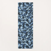Blue Camouflage Yogamatte (Vorderseite)