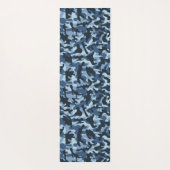 Blue Camouflage Yogamatte (Rückseite)