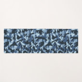 Blue Camouflage Yogamatte (Vorderseite (Horizontal))