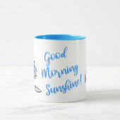 Blue Can Creature Coffee Mug Tasse (Zentrum)