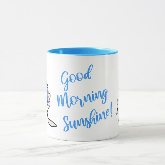 Blue Can Creature Coffee Mug Tasse (Zentrum)