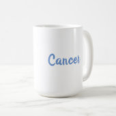 Blue Cancer Zodiac Star Sign Personality Eigenscha Kaffeetasse (VorderseiteRechts)