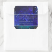 Blue Candle Artisan Soap Hot Sauce Product Label Quadratischer Aufkleber (Tasche)