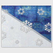 Blue Candle Christmas Geschenkpapier (Flach)