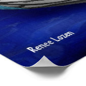 Blue Candle Christmas Poster (Ecke)