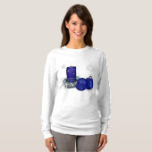 Blue Candle Christmas T-Shirt (Vorne ganz)