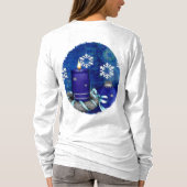 Blue Candle Christmas T-Shirt (Rückseite)