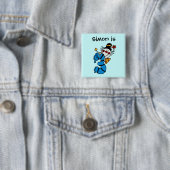 Blue Candle Clown 3. Geburtstagskarte Button (Beispiel)