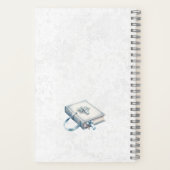 Blue Candle First Holly Communion Gästebuch Notizblock (Rückseite)