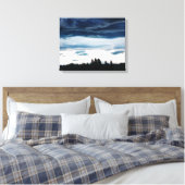 Blue Candy Floss Clouds: Neuseeland Leinwanddruck (Insitu (Schlafzimmer))
