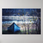 Blue Canoe Herbst in New Yorker Fotografie Poster (Vorne)