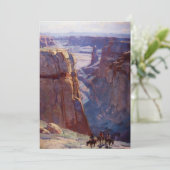 "Blue Canyon" von Edgar Payne Dankeskarte (Stehend Vorderseite)