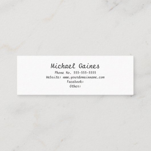 Blue Cap - Abschluss Name Karten einfügen (Rückseite)