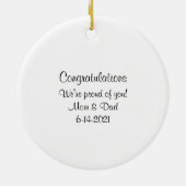 Blue Cap Abschluss Ornament (Hinten)