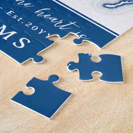 Blue Cape Cod Map New Zuhause Puzzle (Seite)